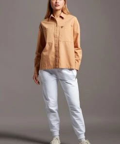 Lyle & Scott Brown Cotton Canvas Shirt 8 Lyle & Scott Brown Cotton Canvas Shirt -Lyle & Scott Outlet | Sale unnamed file 2140 scaled