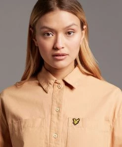 Lyle & Scott Brown Cotton Canvas Shirt 9 Lyle & Scott Brown Cotton Canvas Shirt -Lyle & Scott Outlet | Sale unnamed file 2141 scaled