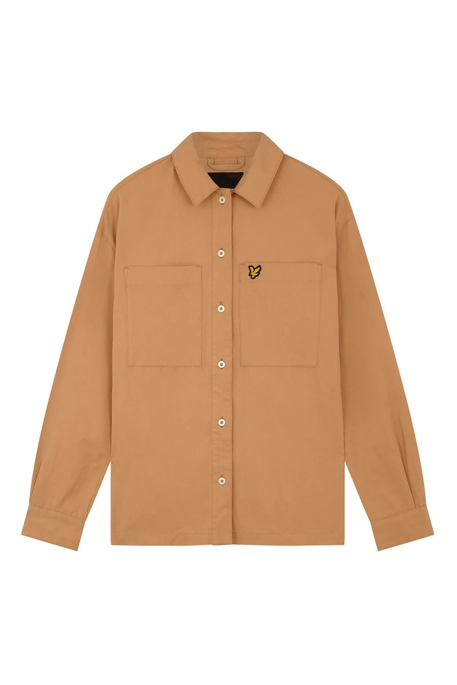 Lyle & Scott Brown Cotton Canvas Shirt 5 Lyle & Scott Brown Cotton Canvas Shirt - Image 5