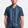 Lyle & Scott Blue Vertical Stripe Resort Shirt