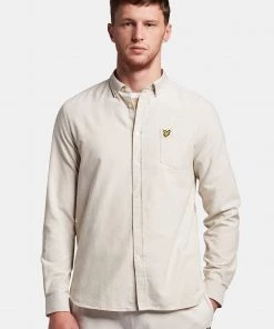 Lyle & Scott Green Regular Fit Light Weight Oxford Shirt