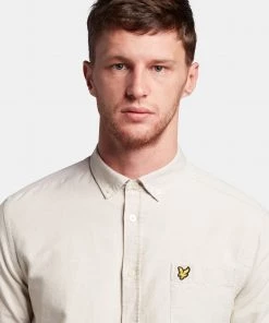 Lyle & Scott Green Regular Fit Light Weight Oxford Shirt -Lyle & Scott Outlet | Sale unnamed file 2176 scaled