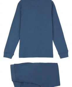 Lyle & Scott Blue Long Sleeve Waffle Lounge Set -Lyle & Scott Outlet | Sale unnamed file 2181 scaled