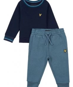 Lyle & Scott Blue Tipped Crew And Jog Set -Lyle & Scott Outlet | Sale unnamed file 2195