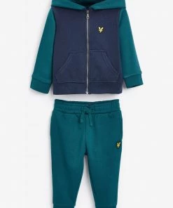 Lyle & Scott Blue Colour Block Zip Hoodie And Jog Set -Lyle & Scott Outlet | Sale unnamed file 2198 scaled