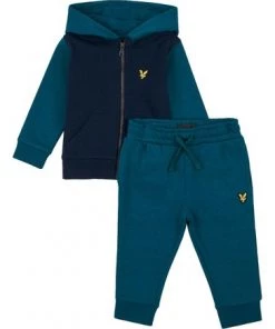 Lyle & Scott Blue Colour Block Zip Hoodie And Jog Set -Lyle & Scott Outlet | Sale unnamed file 2201