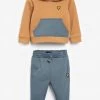 Lyle & Scott Cream OTH Hoodie And Jog Set
