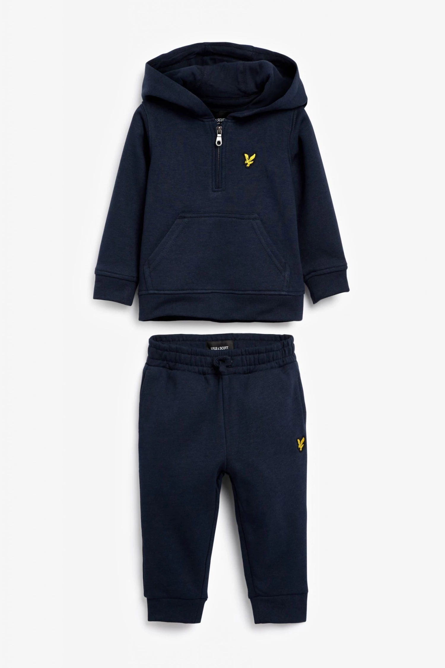 Lyle & Scott Blue 1/4 Zip Contrast Hoodie And Jog Set 1 Lyle & Scott Blue 1/4 Zip Contrast Hoodie And Jog Set