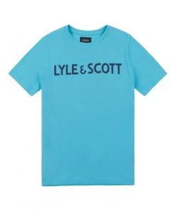 Lyle & Scott Blue Lyle & Scott Text T-Shirt -Lyle & Scott Outlet | Sale unnamed file 221