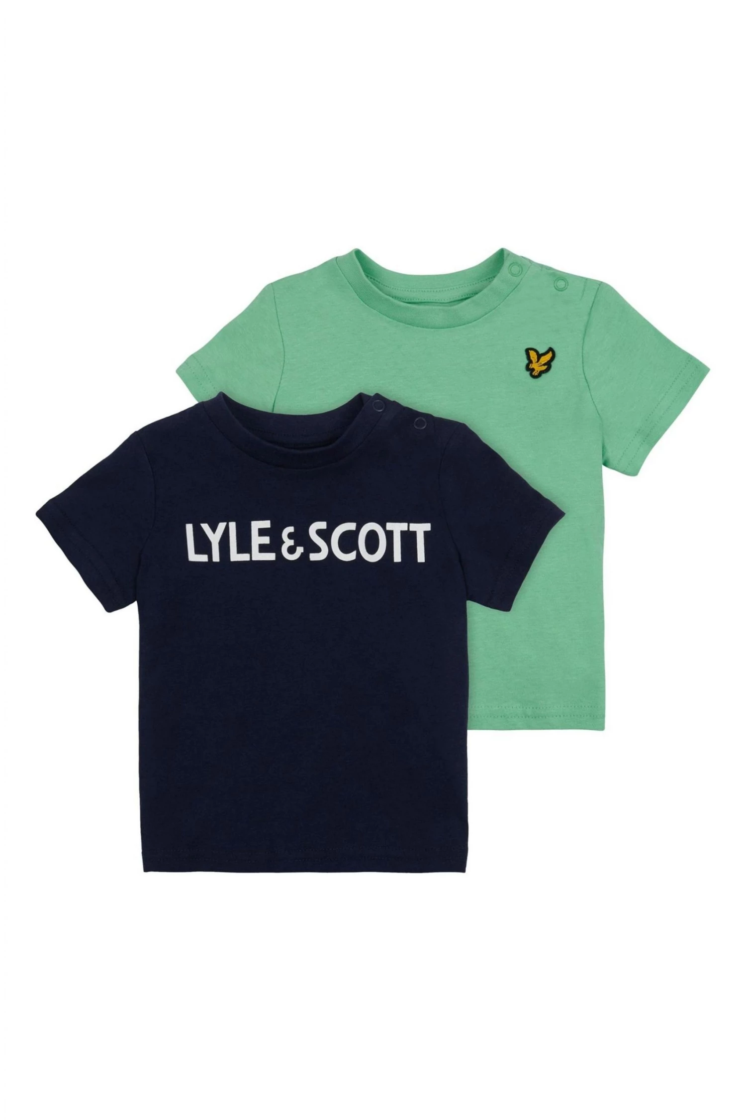 Lyle & Scott Blue Lyle Short Sleeve T-Shirt 2 Pack 1 Lyle & Scott Blue Lyle Short Sleeve T-Shirt 2 Pack