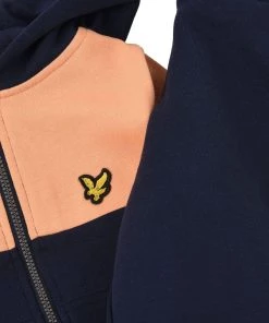 Lyle & Scott Blue Contrast Panel Zip Hoodie And Joggers Set -Lyle & Scott Outlet | Sale unnamed file 2221 scaled