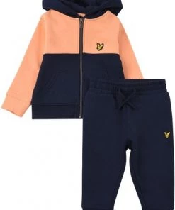 Lyle & Scott Blue Contrast Panel Zip Hoodie And Joggers Set -Lyle & Scott Outlet | Sale unnamed file 2222