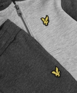 Lyle & Scott Grey Colour Block Zip Hoodie And Jog Set -Lyle & Scott Outlet | Sale unnamed file 2225 scaled