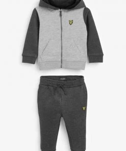 Lyle & Scott Grey Colour Block Zip Hoodie And Jog Set -Lyle & Scott Outlet | Sale unnamed file 2226