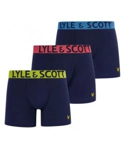 Lyle & Scott Lyle And Scott Blue Daniel Premium Underwear Trunks 3 Pack -Lyle & Scott Outlet | Sale unnamed file 2236