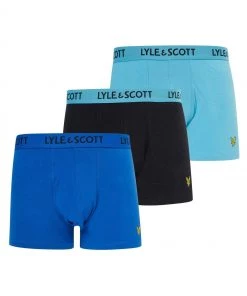 Lyle & Scott Lyle And Scott Black Barclay Underwear Trunks 3 Pack