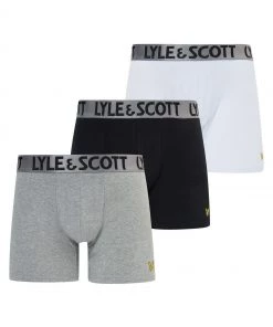 Lyle & Scott Lyle And Scott Black Christopher Premium Underwear Trunks 3 Pack