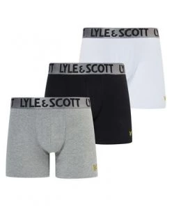 Lyle & Scott Lyle And Scott Black Christopher Premium Underwear Trunks 3 Pack -Lyle & Scott Outlet | Sale unnamed file 2251