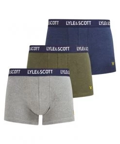 Lyle & Scott Grey Underwear Trunks 3 Pack -Lyle & Scott Outlet | Sale unnamed file 2258