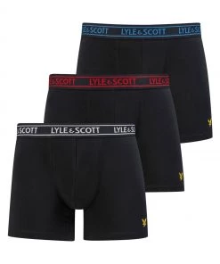 Lyle & Scott Black Underwear Trunks 3 Pack