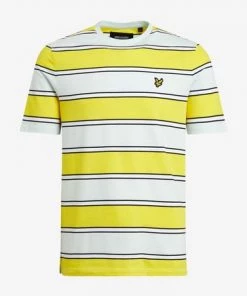 Lyle & Scott Broad Stripe T-Shirt Yellow -Lyle & Scott Outlet | Sale unnamed file 234