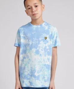 Lyle & Scott Blue Tie Dye T-Shirt