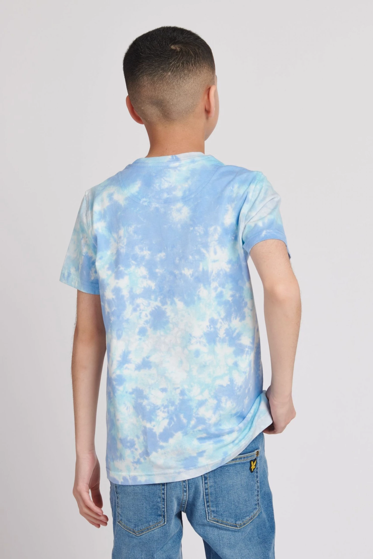 Lyle & Scott Blue Tie Dye T-Shirt 2 Lyle & Scott Blue Tie Dye T-Shirt - Image 2