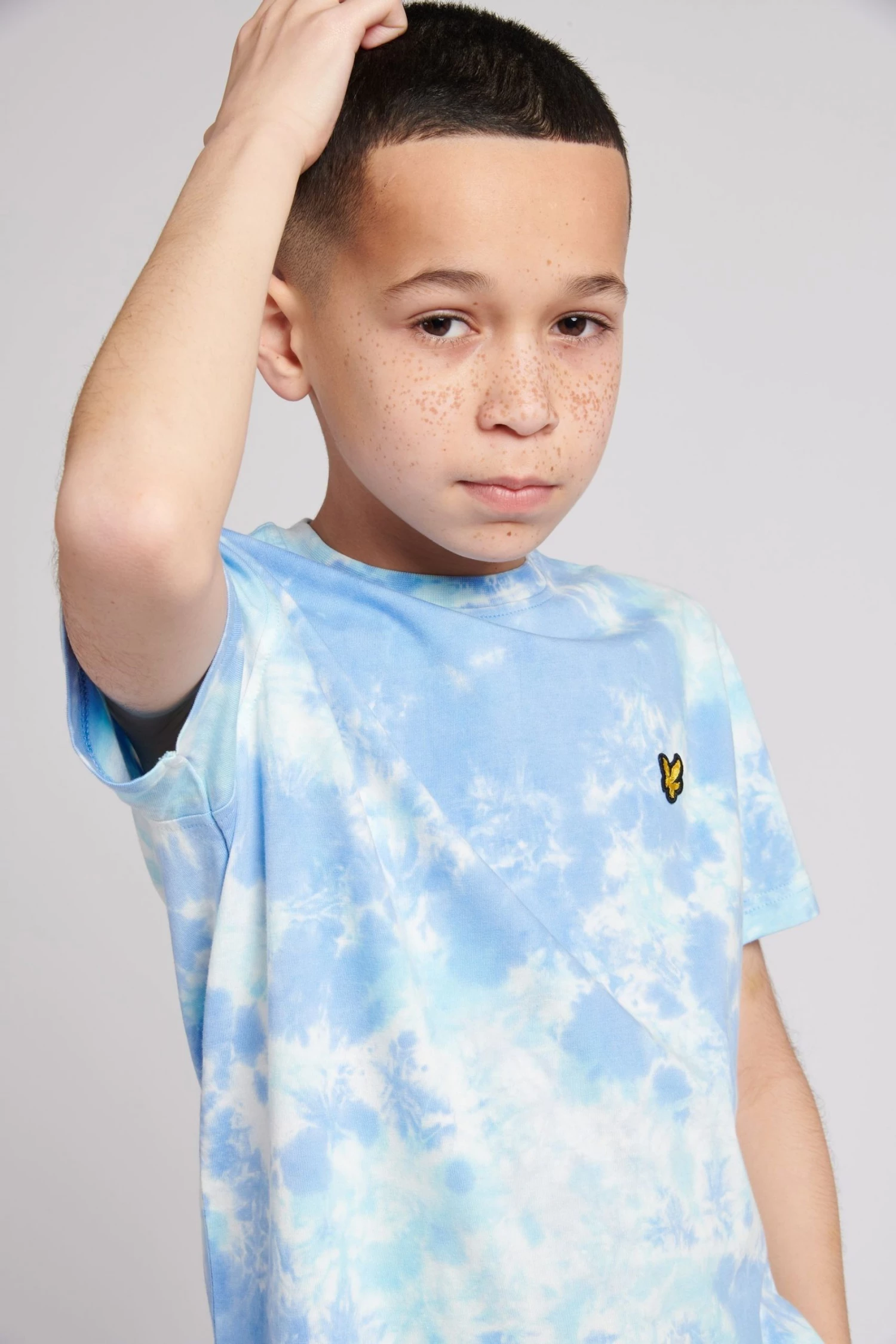 Lyle & Scott Blue Tie Dye T-Shirt 3 Lyle & Scott Blue Tie Dye T-Shirt - Image 3