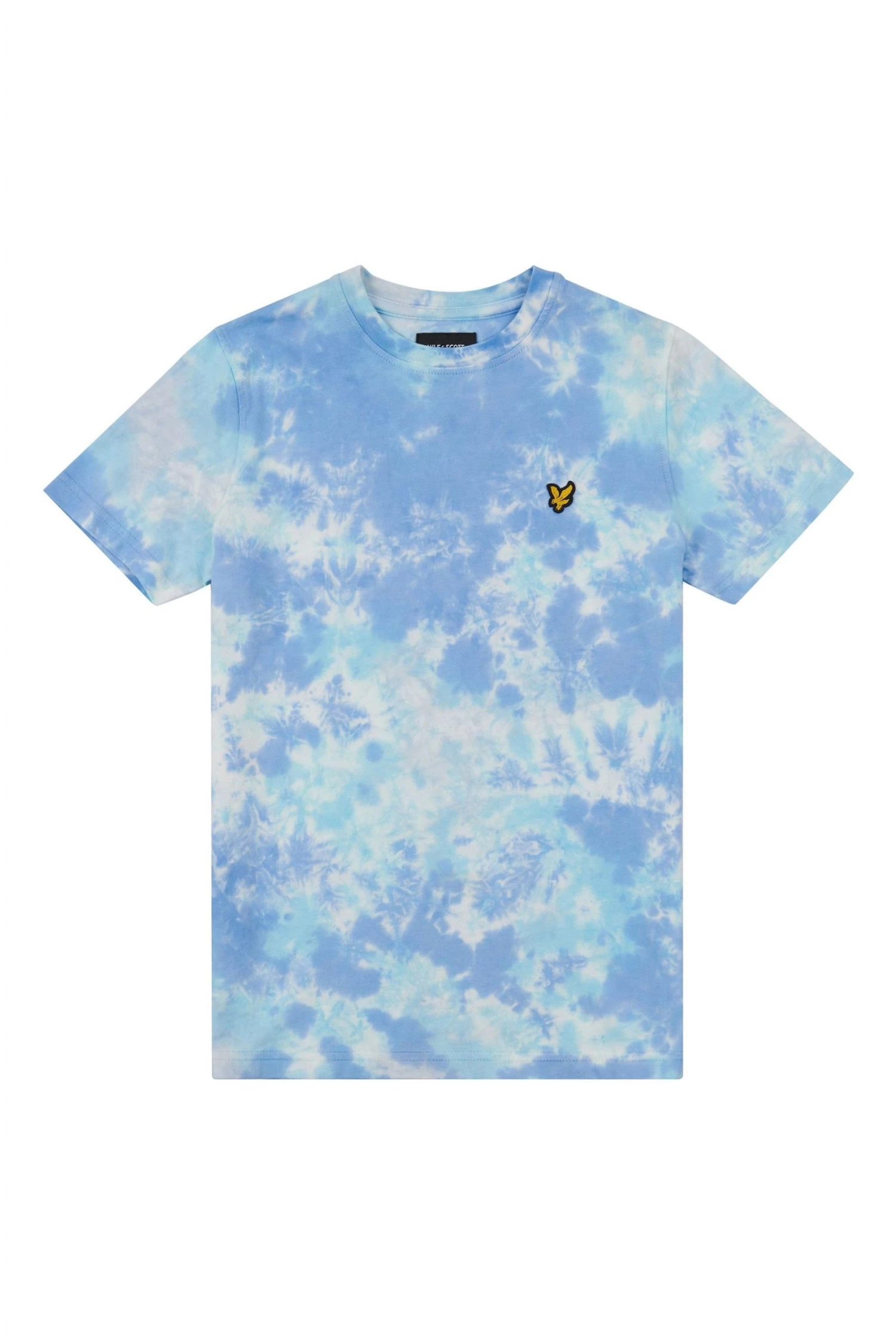 Lyle & Scott Blue Tie Dye T-Shirt 4 Lyle & Scott Blue Tie Dye T-Shirt - Image 4