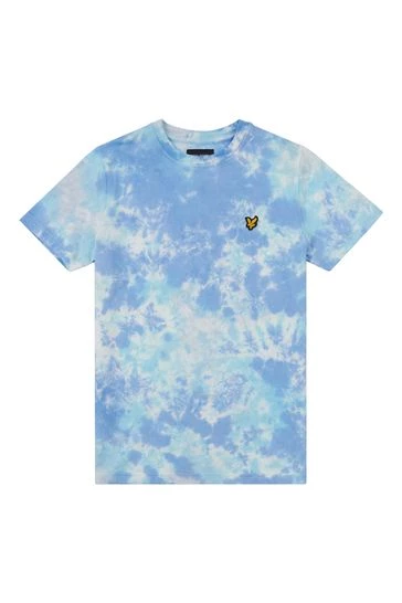 Lyle & Scott Blue Tie Dye T-Shirt 7 Lyle & Scott Blue Tie Dye T-Shirt - Image 7