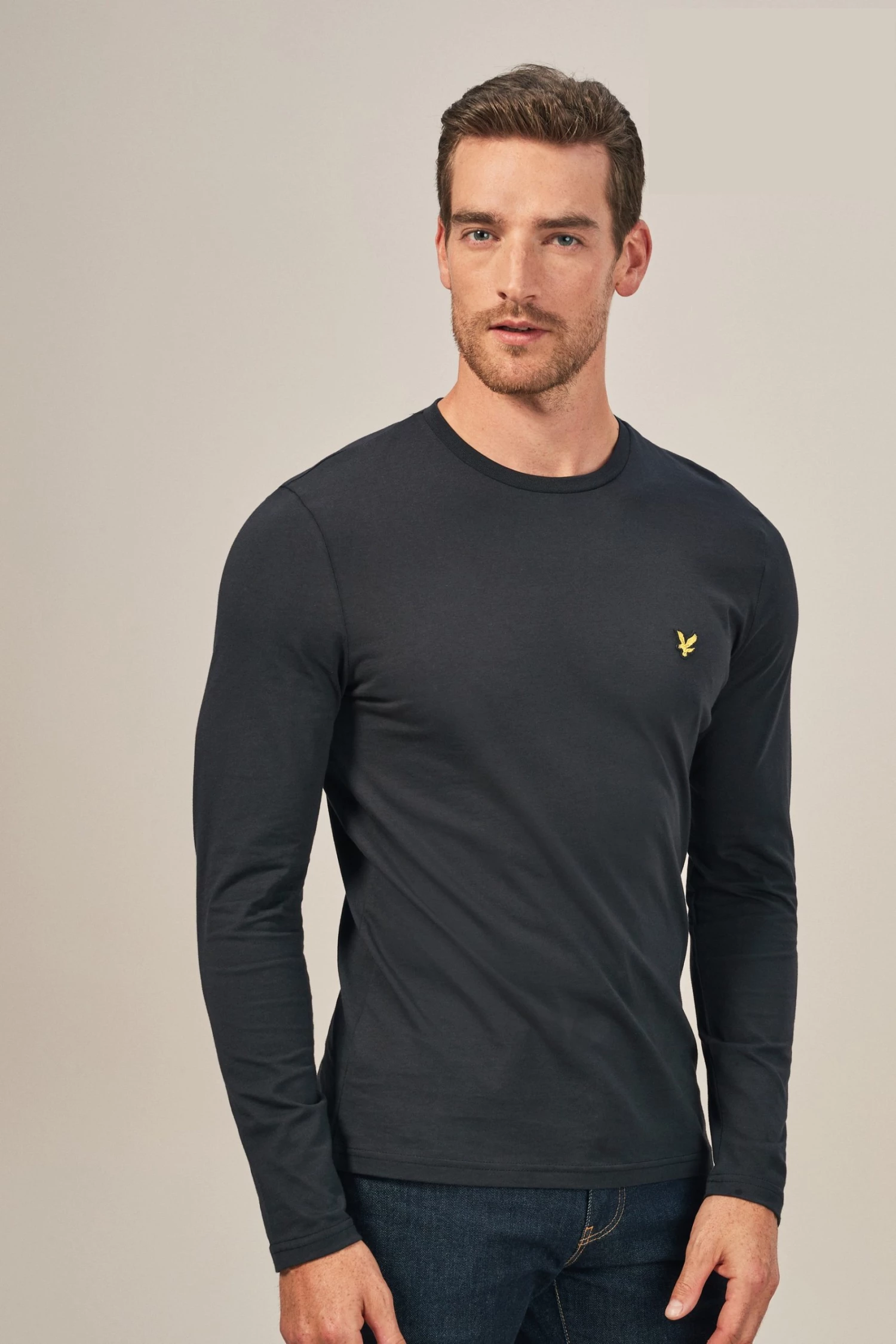 Lyle & Scott Long Sleeve T-Shirt Dark Navy 1 Lyle & Scott Long Sleeve T-Shirt Dark Navy