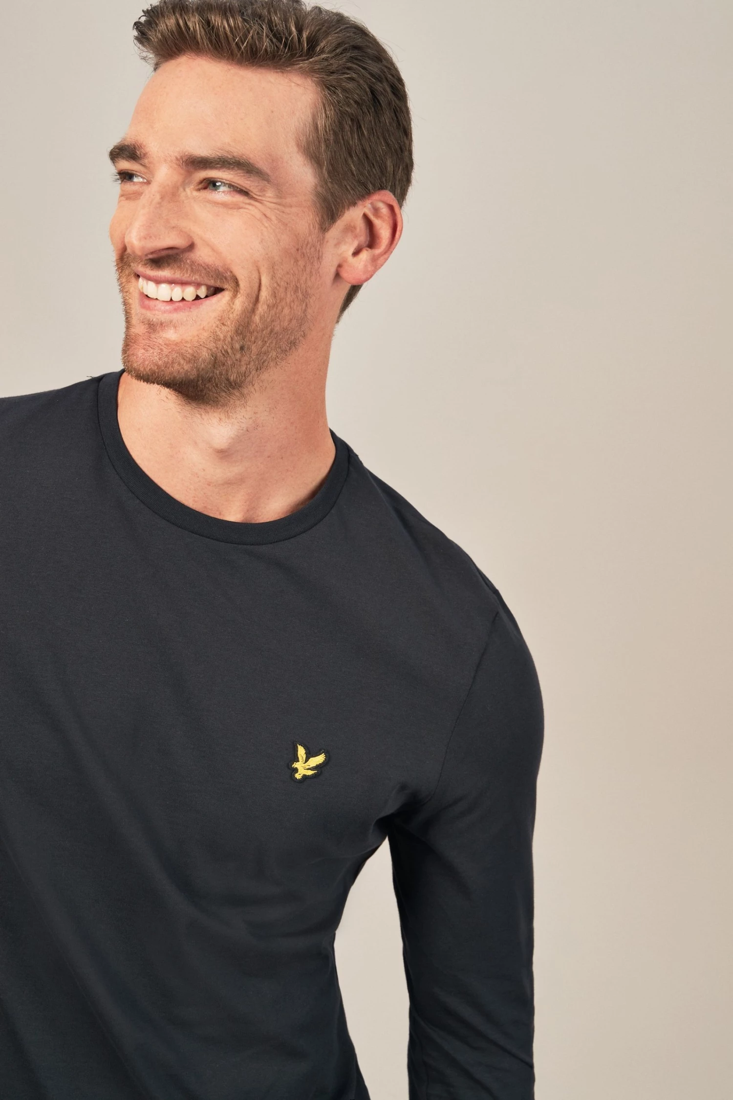 Lyle & Scott Long Sleeve T-Shirt Dark Navy 4 Lyle & Scott Long Sleeve T-Shirt Dark Navy - Image 4