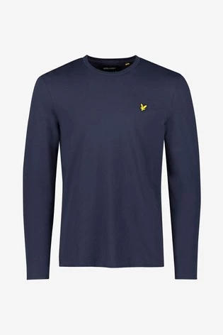 Lyle & Scott Long Sleeve T-Shirt Dark Navy 7 Lyle & Scott Long Sleeve T-Shirt Dark Navy - Image 7