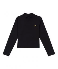 Lyle & Scott Black Long Sleeve Turtleneck T-Shirt -Lyle & Scott Outlet | Sale unnamed file 315