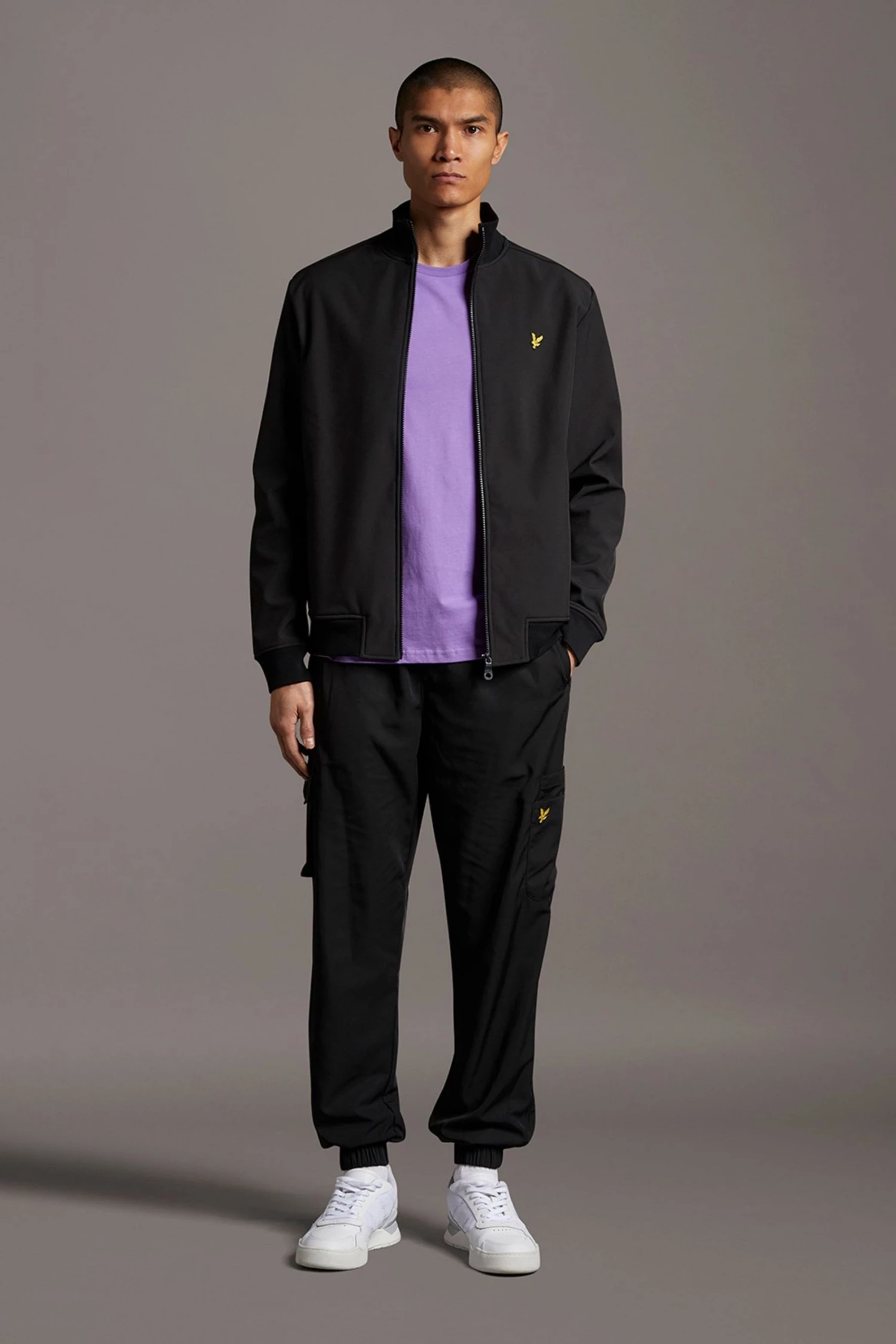 Lyle & Scott Purple Plain T-Shirt 3 Lyle & Scott Purple Plain T-Shirt - Image 3
