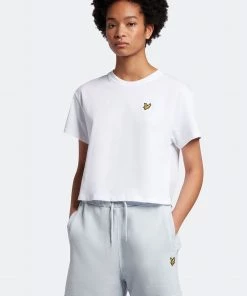 Lyle & Scott White Cropped T-Shirt