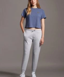 Lyle & Scott Blue Cropped T-Shirt 7 Lyle & Scott Blue Cropped T-Shirt -Lyle & Scott Outlet | Sale unnamed file 329 scaled