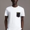 Lyle & Scott Black Contrast Pocket T-Shirt