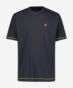 Lyle & Scott Navy Blue Flatlock T-Shirt