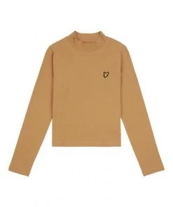 Lyle & Scott Brown Long Sleeve Turtle Neck T-Shirt -Lyle & Scott Outlet | Sale unnamed file 348
