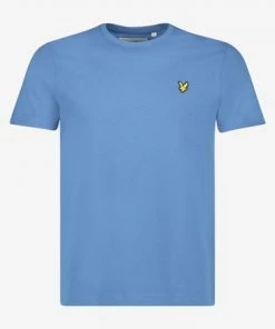 Lyle & Scott Organic Crew Neck T-Shirt Blue -Lyle & Scott Outlet | Sale unnamed file 355
