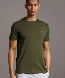 Lyle & Scott Organic Crew Neck T-Shirt Blue -Lyle & Scott Outlet | Sale unnamed file 356