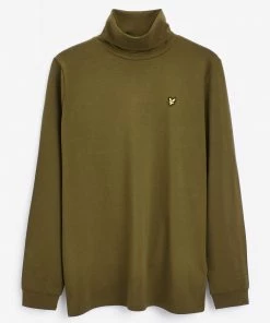 Lyle & Scott Green Heavyweight Turtle Neck Jersey -Lyle & Scott Outlet | Sale unnamed file 360 scaled