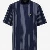 Lyle & Scott Plus Size Navy Blue Stripe T-Shirt