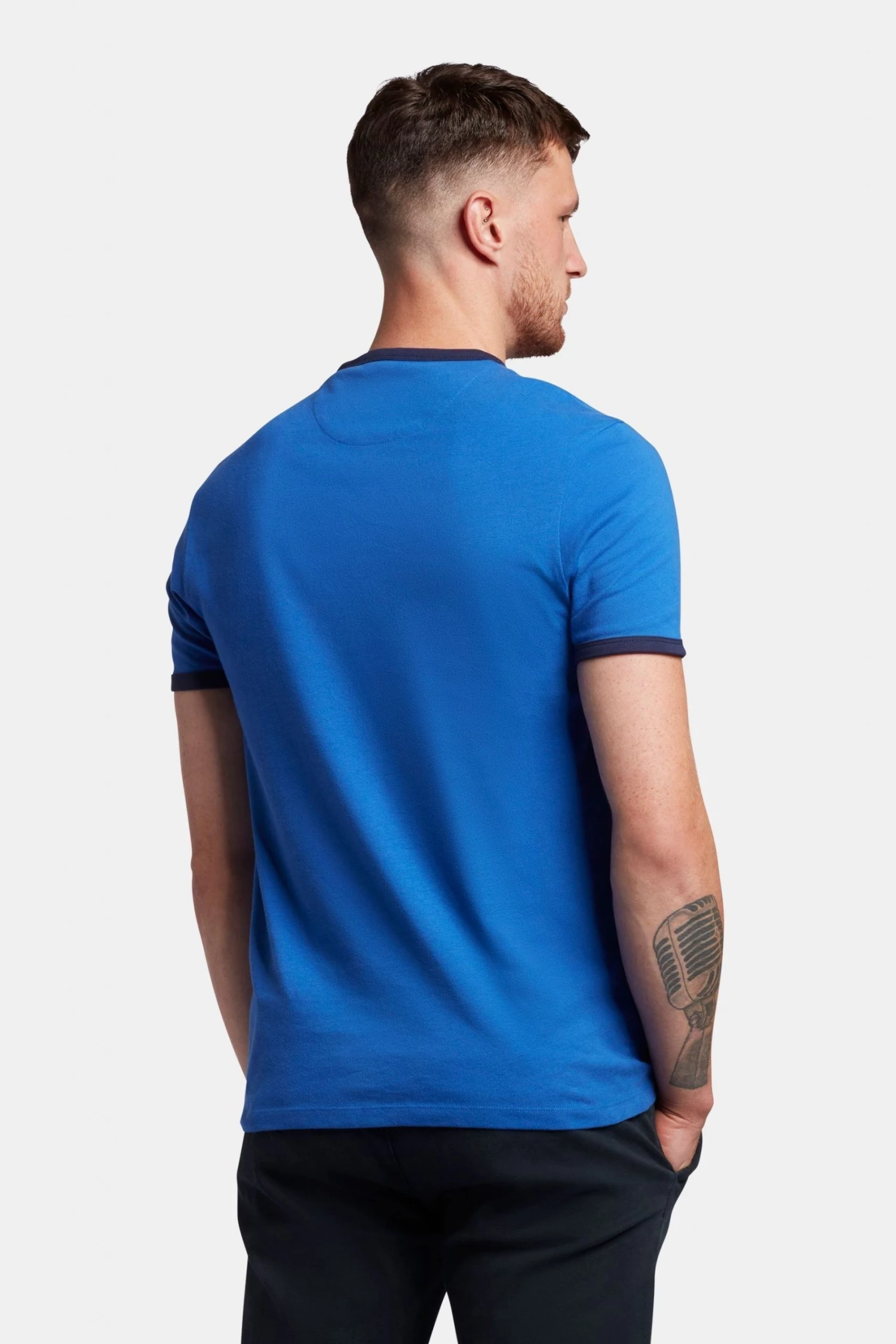 Lyle & Scott Blue Ringer T-Shirt 2 Lyle & Scott Blue Ringer T-Shirt - Image 2