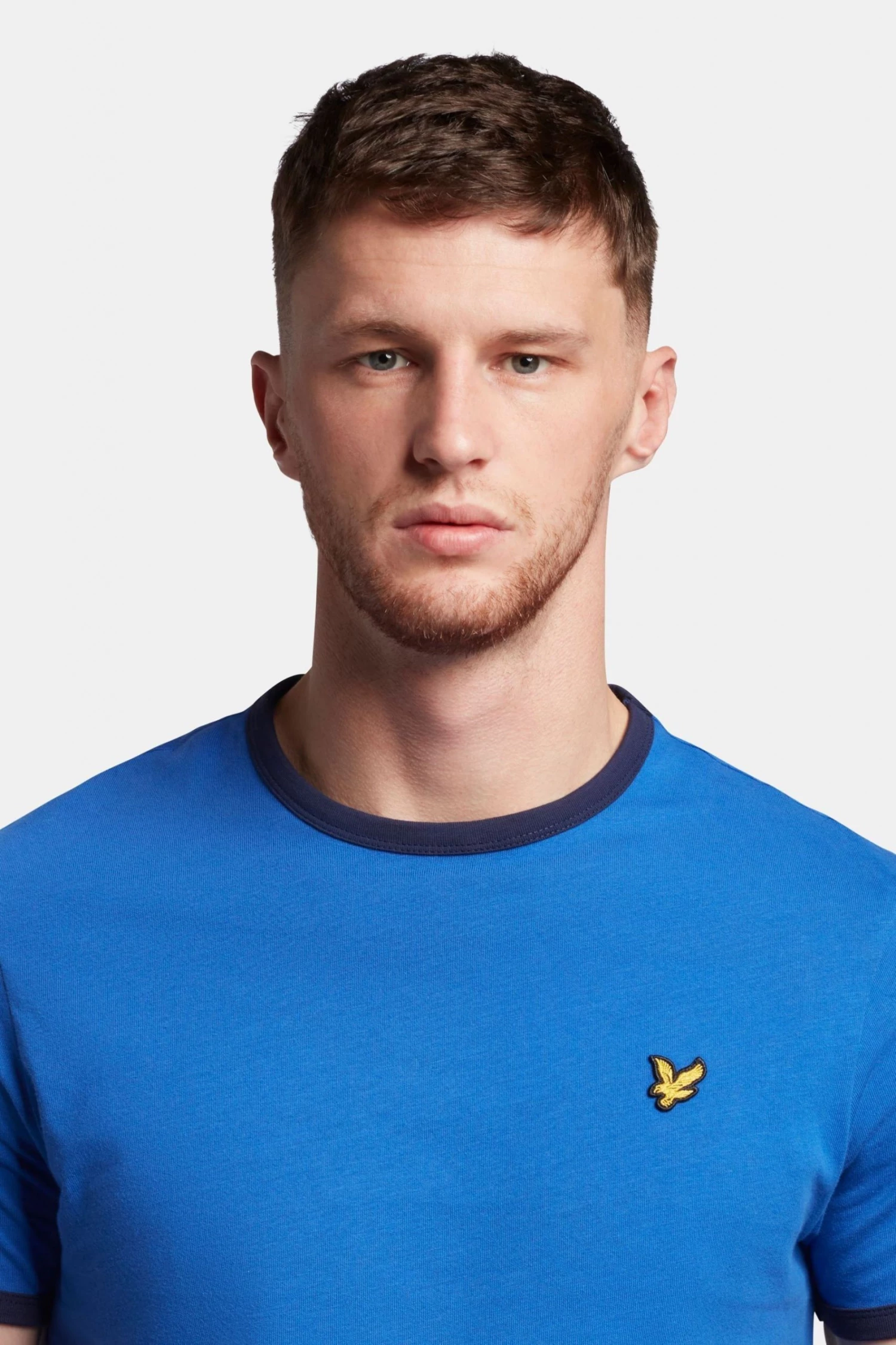 Lyle & Scott Blue Ringer T-Shirt 3 Lyle & Scott Blue Ringer T-Shirt - Image 3