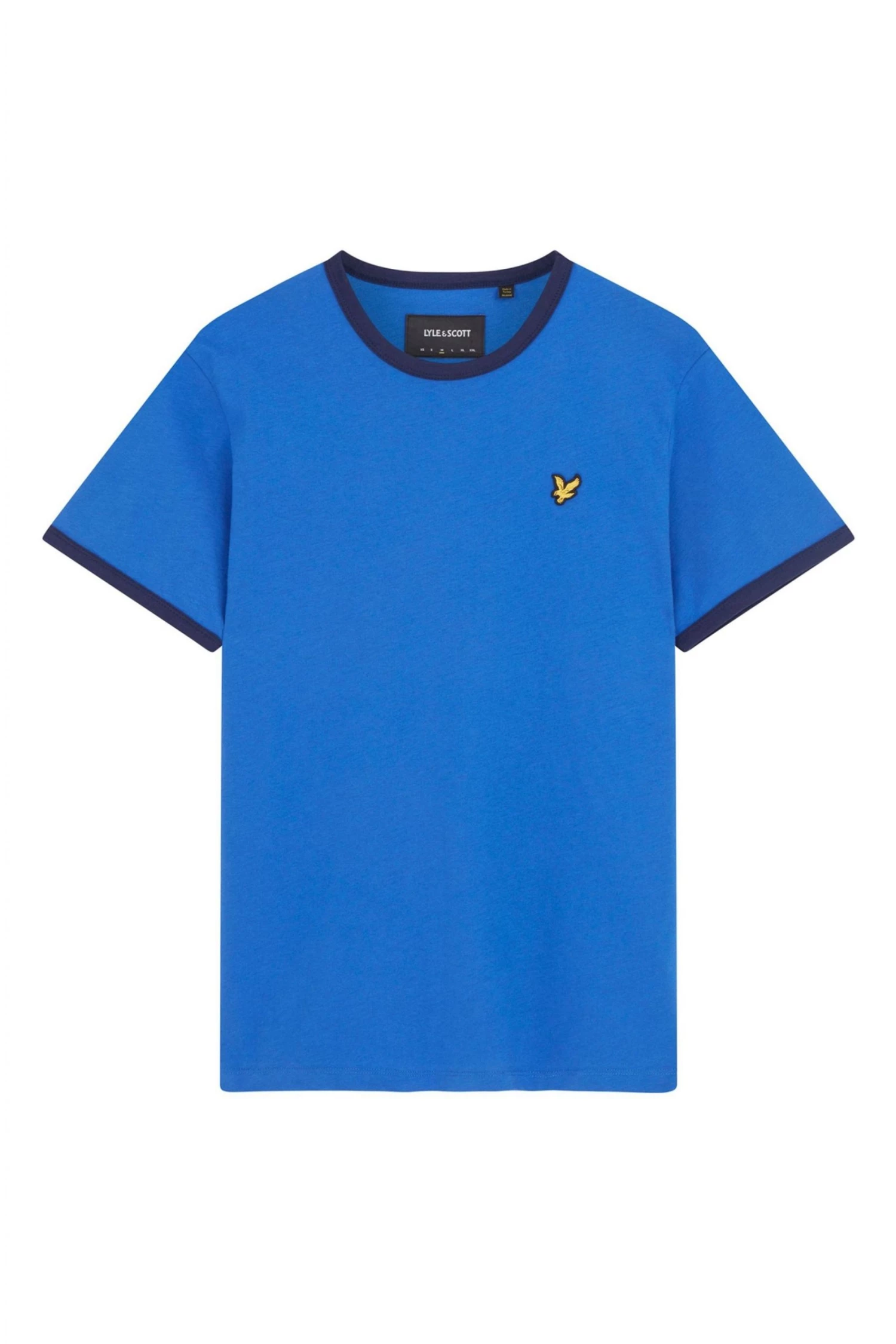 Lyle & Scott Blue Ringer T-Shirt 4 Lyle & Scott Blue Ringer T-Shirt - Image 4