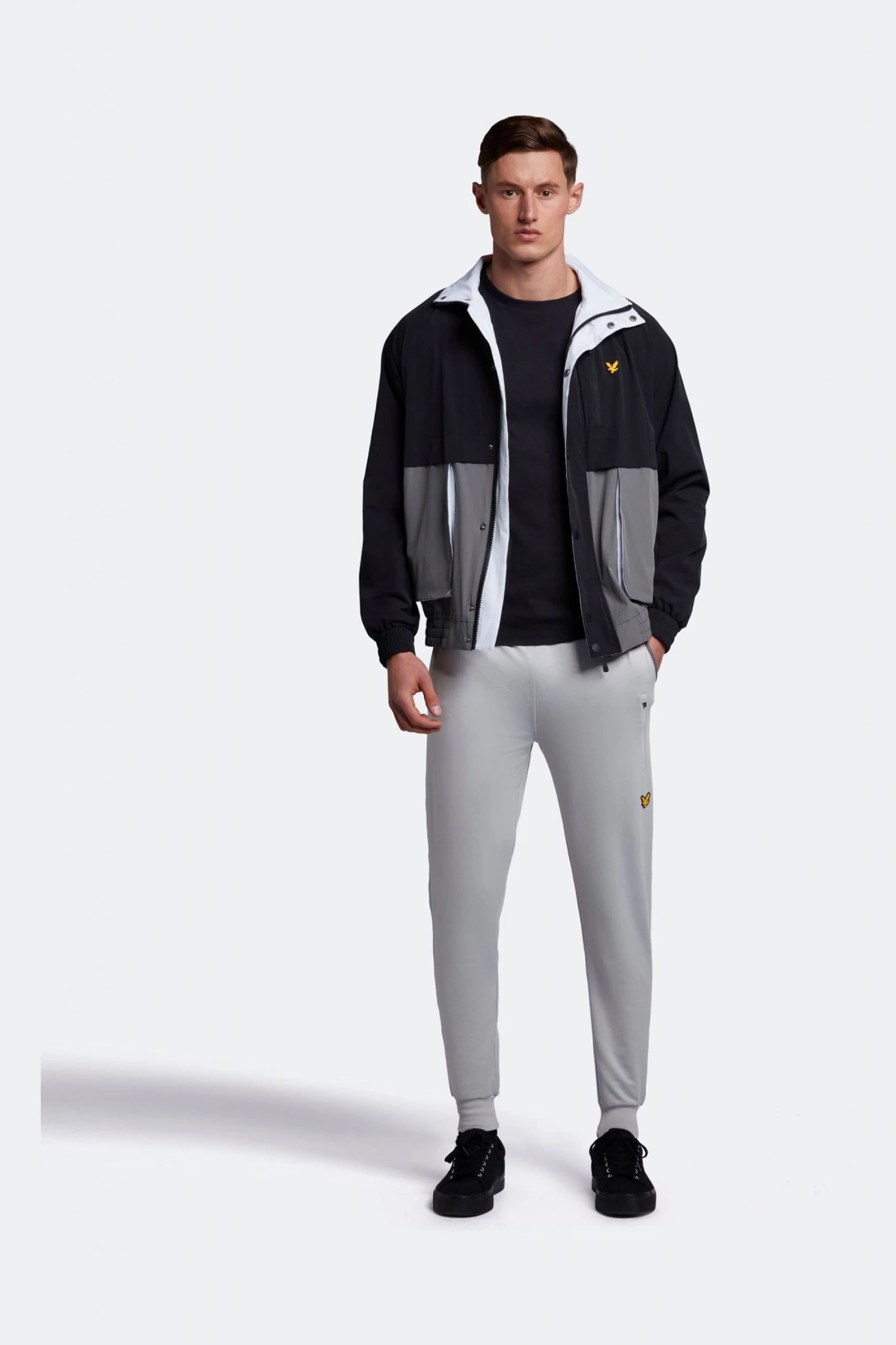 Lyle & Scott Black Colourblock Pocket T-Shirt 2 Lyle & Scott Black Colourblock Pocket T-Shirt - Image 2