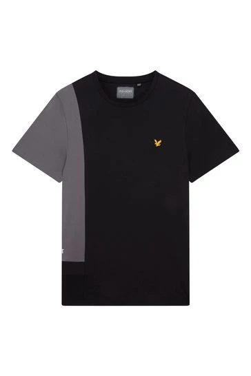 Lyle & Scott Black Colourblock Pocket T-Shirt 6 Lyle & Scott Black Colourblock Pocket T-Shirt - Image 6