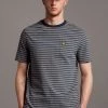 Lyle & Scott Blue Brushed Stripe T-Shirt